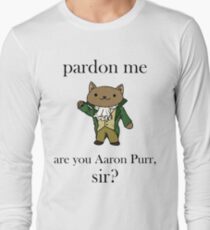 Camiseta de manga larga Alexander Hamilcat (texto negro)