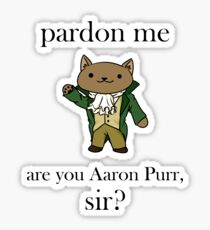 Alexander Hamilcat (Black Text) Sticker