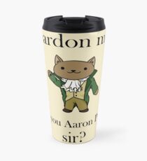 Taza de viaje Alexander Hamilcat (texto negro)