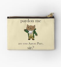 Alexander Hamilcat (Black Text) Zipper Pouch