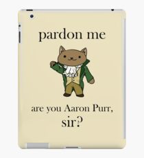 Alexander Hamilcat (Black Text) iPad Case/Skin