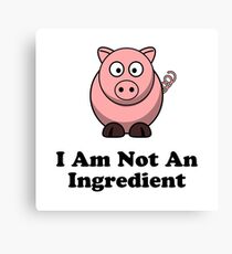 Ingredient Pig Canvas Print