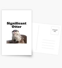 Bedeutender Otter Postkarten