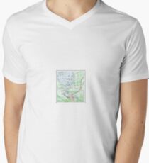 Muskoka Map Men's V-Neck T-Shirt