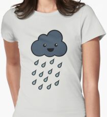 Happy Rain Cloud 3 Women's Fitted T-Shirt