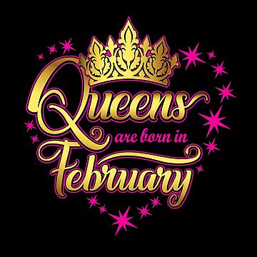 February Girl, February Queen Leggings For Women. Birthday Queen