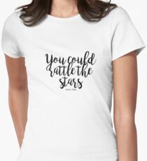 Camiseta entallada para mujer Podrías tocar las estrellas