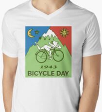 Bicycle Day T-shirt - 1943 Vintage (Albert Hofmann LSD) Men's V-Neck T-Shirt