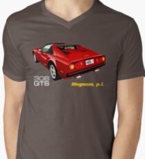 Ferrari 308 GTS from Magnum, p.i. Men's V-Neck T-Shirt