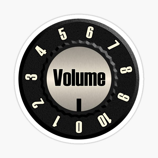 Volume Knob Stickers Redbubble