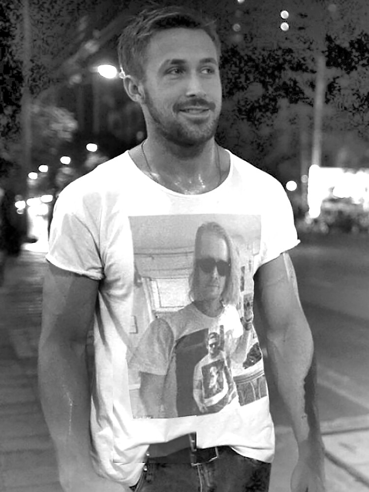 Ryan Gosling Macaulay Culkin Shirt Sticker By Wittyscott Redbubble 6759