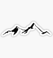 Ski Skifahren Berg Berge Skifahren Ski Silhouette Snowboard Snowboarding Sticker