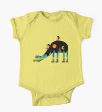 Auf und ab Baby Body Kurzarm