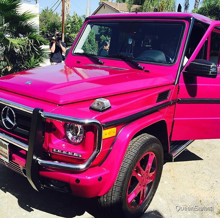 Video of Pink Mercedes G Wagon.