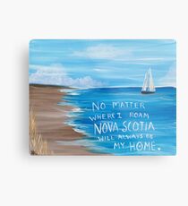Nova Scotia Sailboat Metal Print