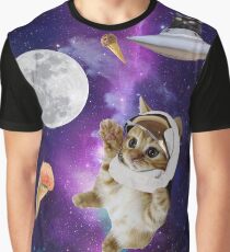 Space Cat Graphic T-Shirt
