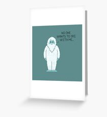 Monster Issues - Yeti Greeting Card