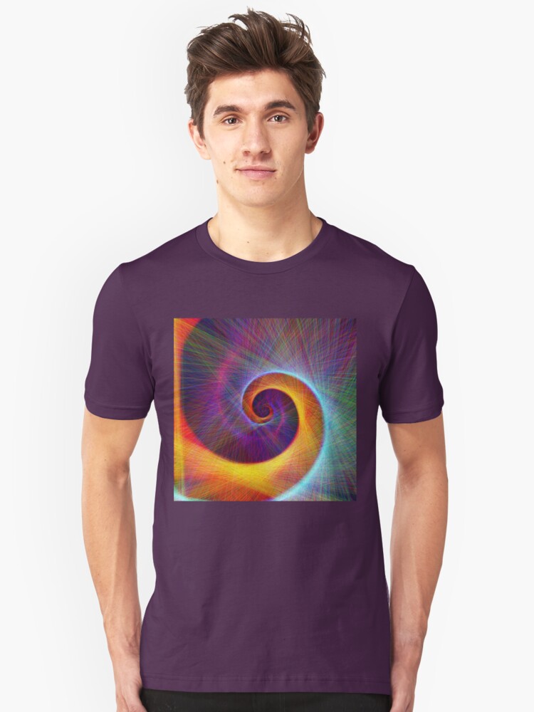 Alternate view of Fibonacci spiral, linify Slim Fit T-Shirt