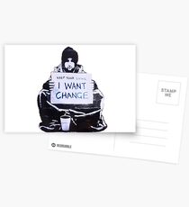 Banksy: Change Postcards