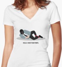 WSY: Hello, I have your pants pt 2 Fitted V-Neck T-Shirt