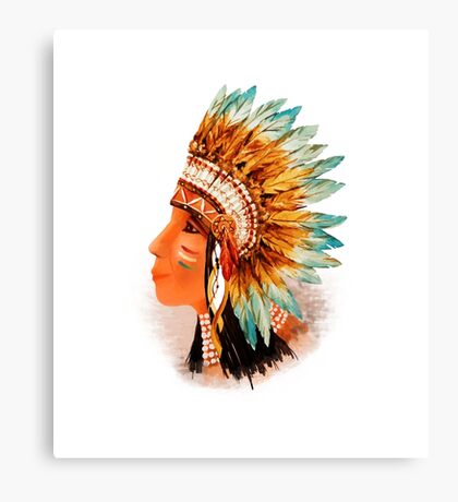 American Indian: Canvas Prints | Redbubble