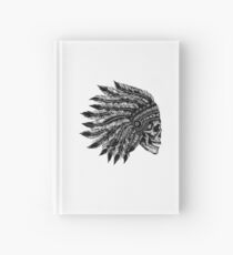 Native Headdress Skull Hardcover Journal