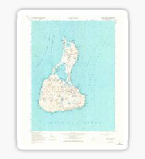 USGS TOPO Map Rhode Island RI Block Island 353243 1957 24000 Sticker