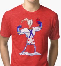 earthworm jim Tri-blend T-Shirt