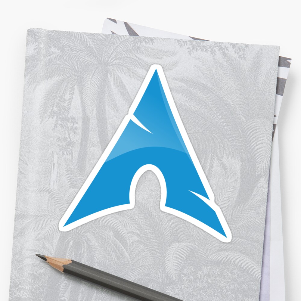 Arch Linux Logo Sticker By Gnulinux Redbubble