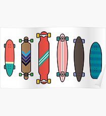 Longboard collection Poster