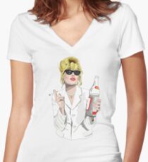 Patsy Stone AbFab Cheers Darling Women's Fitted V-Neck T-Shirt