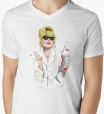 Patsy Stone AbFab Cheers Darling Men's V-Neck T-Shirt