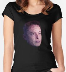 Low Poly Hero: Elon Musk – Shirts & Hoodies Women's Fitted Scoop T-Shirt