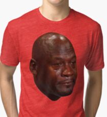 Crying Jordan Tri-blend T-Shirt