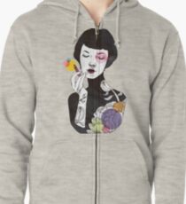 Put on Some Colour! (version 2) Zipped Hoodie