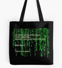 The Matrix: There is no spoon Tote Bag