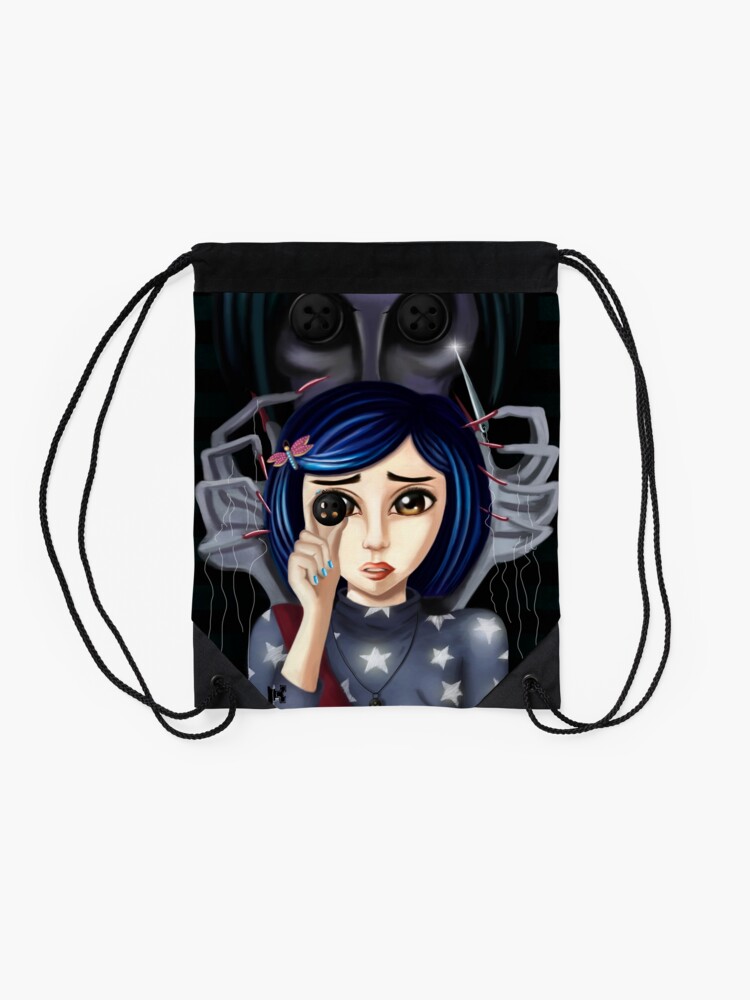 Coraline And The Secret Door Drawstring Bag By Artik Redbubble