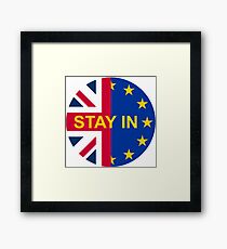 BRITAIN STAY IN THE EU Framed Print