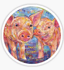 Piggles painting - 2015 Sticker
