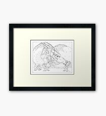 Hoarding Serpent Framed Print