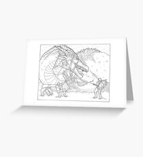 Hoarding Serpent Greeting Card