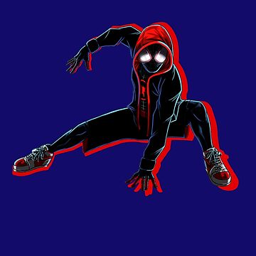 Miles Morales - spiderverse Sticker for Sale by redblueyellowd