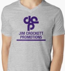 Jim Crockett Promotions Logo Men's V-Neck T-Shirt
