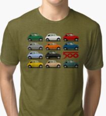 Fiat 500 side view Tri-blend T-Shirt
