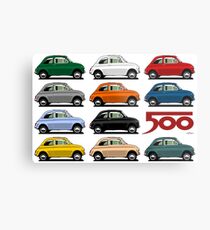Fiat 500 side view Metal Print