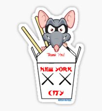 NYC TAKE OUT RAT Sticker