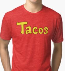 Camiseta de tejido mixto Tacos!
