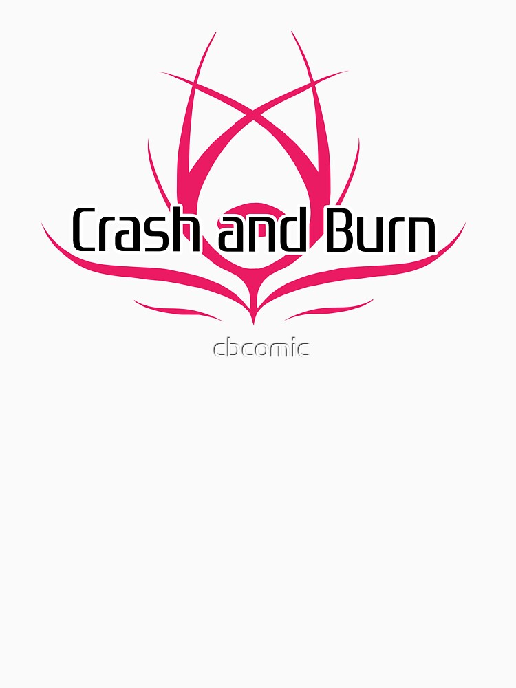 Crash and Burn Logo with Text by cbcomic
