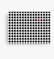 Grey & Red Tiling Tessellation Canvas Print