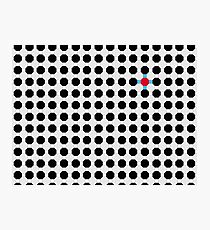 Grey & Red Tiling Tessellation Photographic Print